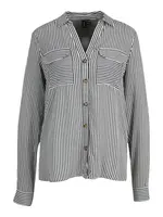 Vero Moda Tall Blúzka 'Bumpy'  čierna / biela