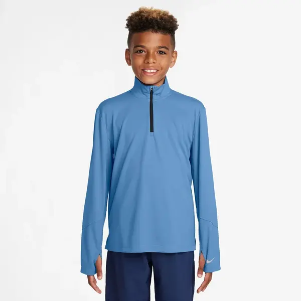 Nike Multi Big Kids (Boys) Dri-FIT UV Long-Sleeve 1/2-Zip Top XL