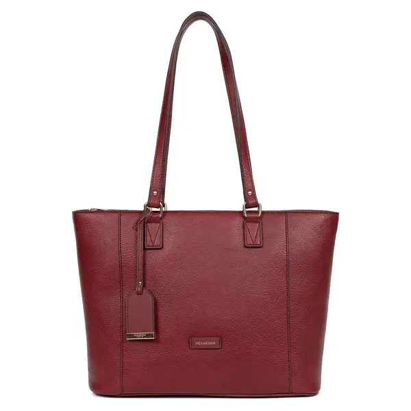 Dámská elegantní kabelka Hexagona Jánes - tmavě červená