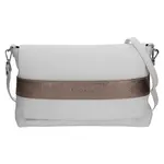 Dámska kožená kabelka Facebag Fabia - bielo-zlatá