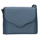 Dámska kožená crossbody kabelka Italia Alice - modrá