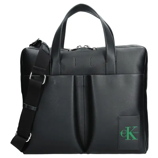 Pánska taška cez rameno Calvin Klein Satchel - čierna