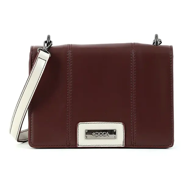 Dámska crossbody kabelka Doca 15599, syntetická koža − vínová