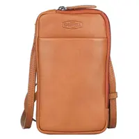 Dámská kožená kabelka na mobil a doklady Sparwell Denisa - koňak