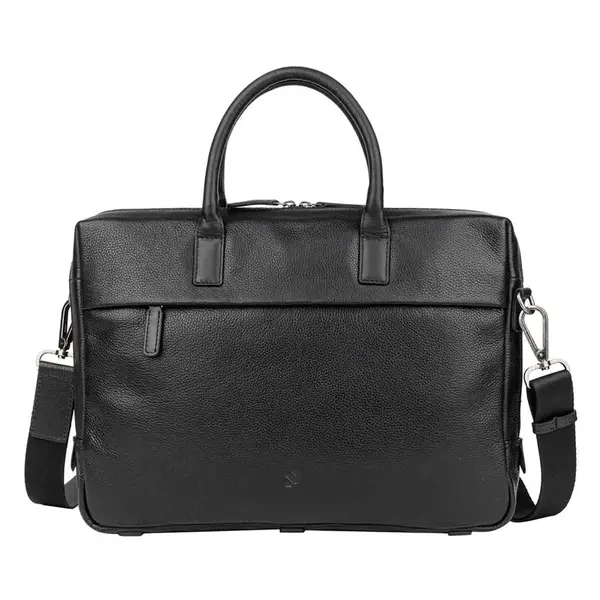 Pánská kožená taška na notebook Sparwell Support - černá