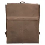 Trendy kožený batoh Burkely Lenke - hnedo-šedá