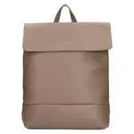 Dámsky kožený batoh Italia Jenny - tmavo béžová