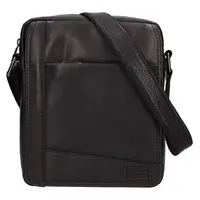 Pánska kožená taška cez rameno SendiDesign Perezs - čierna