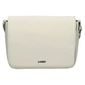 Dámska kožená crossbody kabelka Lagen Susana - šedá