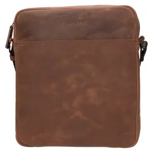 Pánska kožená taška cez rameno Bugatti Juho - hnedá