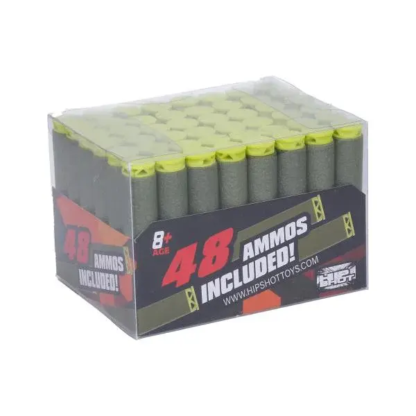 Náhradné penové náboje 48 ks 7x1,3 cm