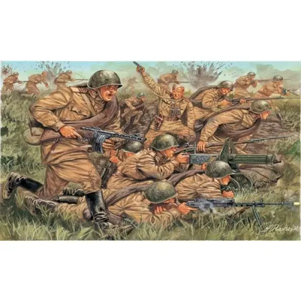 Model Kit figurky 6057 - WWII - RUSSIAN INFANTRY (1:72)