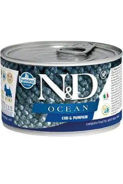 N&D Dog Ocean Adult Codfish & Pumpkin Mini 140g