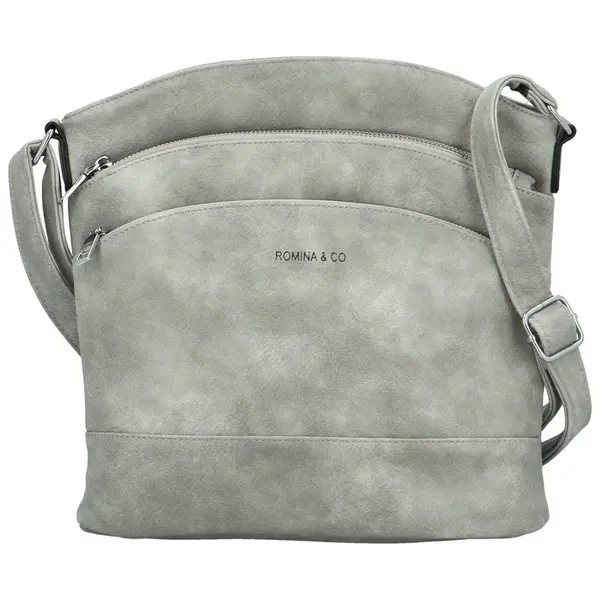 Stylová dámská crossbody Romina & Co. Bags Tofilla, světle šedá