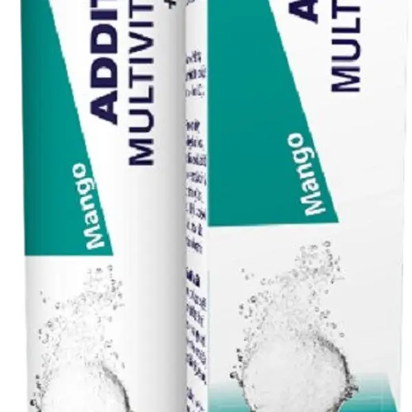 ADDITIVA multivitamín +minerál MANGO 20 šumivých tablet