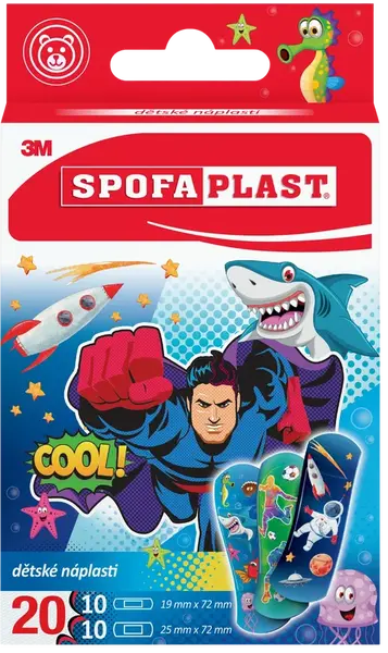 SPOFAPLAST Spofaplast 118 Dětské náplasti - chlapecký motiv 20 ks
