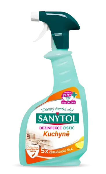SANYTOL Dezinfekční odmašťující čistič na kuchyně 500 ml