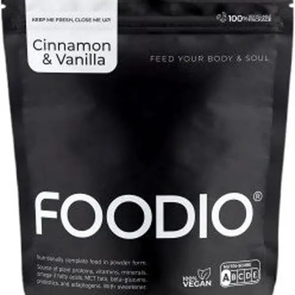 FOODIO® shake - Skořice a Vanilka náhrada jídla 1230 g