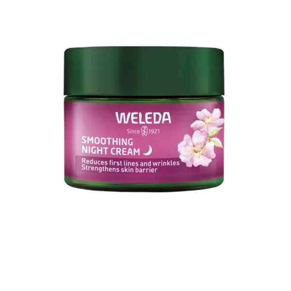 WELEDA Smoothing night cream, Rozjasňující noční krém, Divoká růže a bílý čaj 40 ml