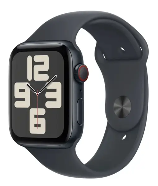 APPLE Watch SE (2024) Cellular 44mm Temně inkoustový hliník s inkoustovým sportovním řemínkem M/L