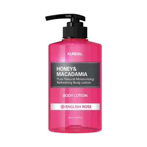 KUNDAL Honey&Macadamia Body Lotion - vyživující tělové mléko s vůní růže 500 ml