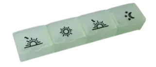 OBZOR Dávkovac liekov denny sv. zelený 04