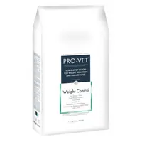 PRO-VET Weight control granule pro psy na snížení hmotnosti, Hmotnost balení (g): 2,5 kg