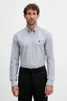 Bavlněná košile BOSS pánská, tmavomodrá barva, slim, 50544951