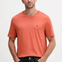 Bavlněné tričko Calvin Klein Jeans pánské, modrá barva, LV040HM265