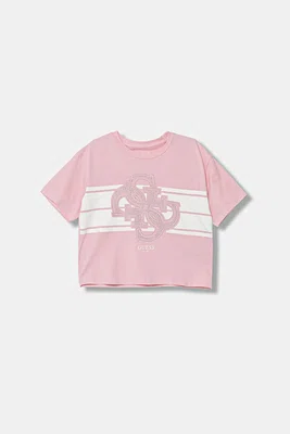 Dětské tričko Guess růžová barva, J5YI09 K6YW4