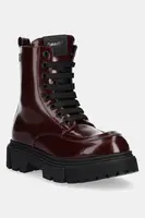 Dětské workery Calvin Klein Jeans vínová barva, V4A5-83132