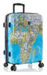 Střední cestovní kufr na kolečkách Heys Journey 3G M Blue Map