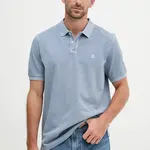 Bavlněné polo tričko Marc O'Polo pánské, modrá barva, 526226653000