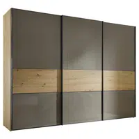 Moderano SKŘÍŇ S POSOUVACÍMI DVEŘMI, dub artisan, mokka, 336/240/68 cm