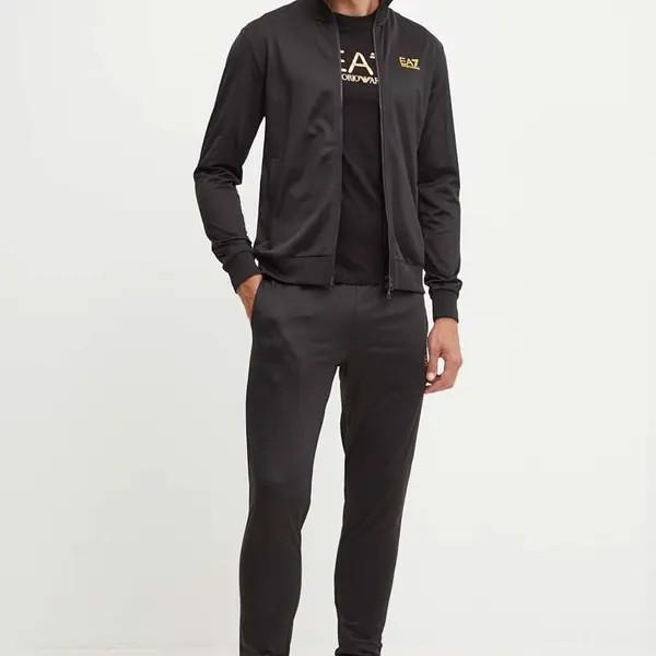 Tepláková souprava EA7 Emporio Armani černá barva, PJHCZ.8NPV65