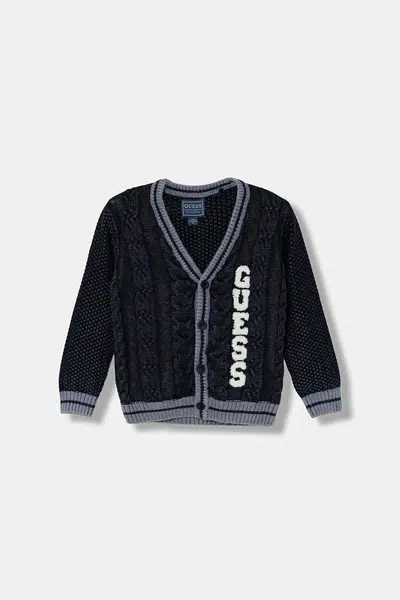 Dětský kardigan Guess tmavomodrá barva, N5YR04 Z3FE0