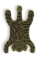 Vlněný koberec ferm LIVING Safari Tufted Rug zelená barva