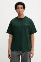 Bavlněné tričko Vans pánské, zelená barva, VN000P1PPRM1