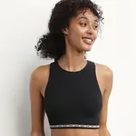 Černá dámská sportovní podprsenka DIM Icons Wirefree Crop top