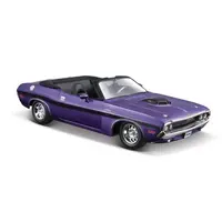Maisto - 1970 Dodge Challenger R/T Convertible, kovový fialový, 1:24
