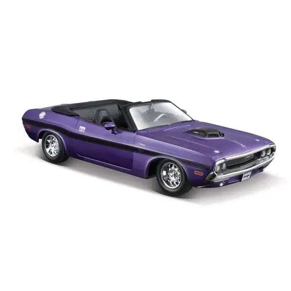 Maisto - 1970 Dodge Challenger R/T Convertible, kovový fialový, 1:24