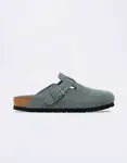Birkenstock Boston Suede Leather Basalt Gray Tonal FB 43