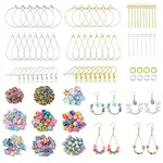 DIY Butterfly Glass & Flower Polymer Clay Beaded Earring Making Kit