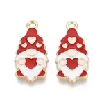 Christmas Alloy Enamel Pendants