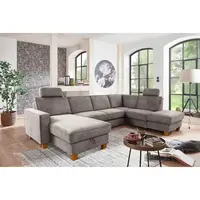 Sit & More SEDACÍ SOUPRAVA, textil, šedohnědá