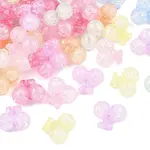 Transparent Crackle Acrylic Beads