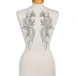 1 Pair Polyester Computerized Embroidery Cloth Iron on/Sew on Patches