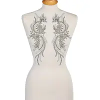 1 Pair Polyester Computerized Embroidery Cloth Iron on/Sew on Patches