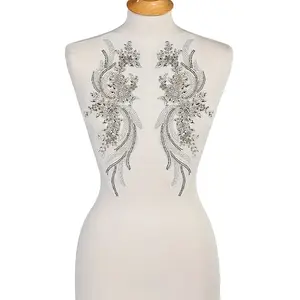 1 Pair Polyester Computerized Embroidery Cloth Iron on/Sew on Patches