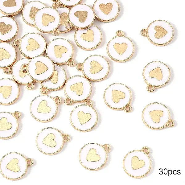 30Pcs Alloy Enamel Charms